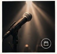 Microphone on stage